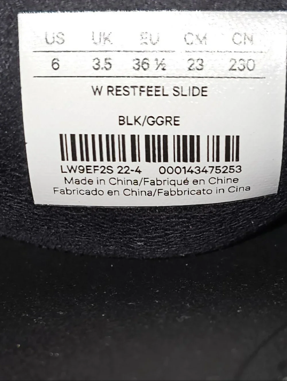 Lululemon Athletica Black RESTFEEL Slide Sandals with Wide Strap SZ 6